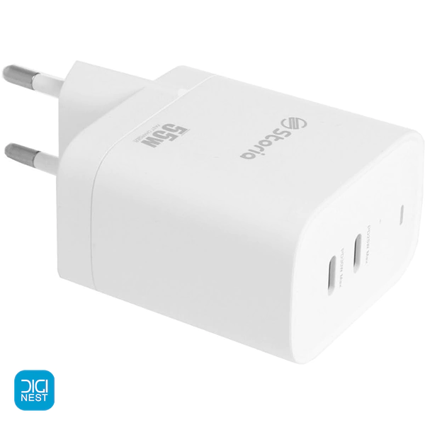َشارژر دیواری 55 وات استوریا مدل ST-BC03 Super Fast Charger