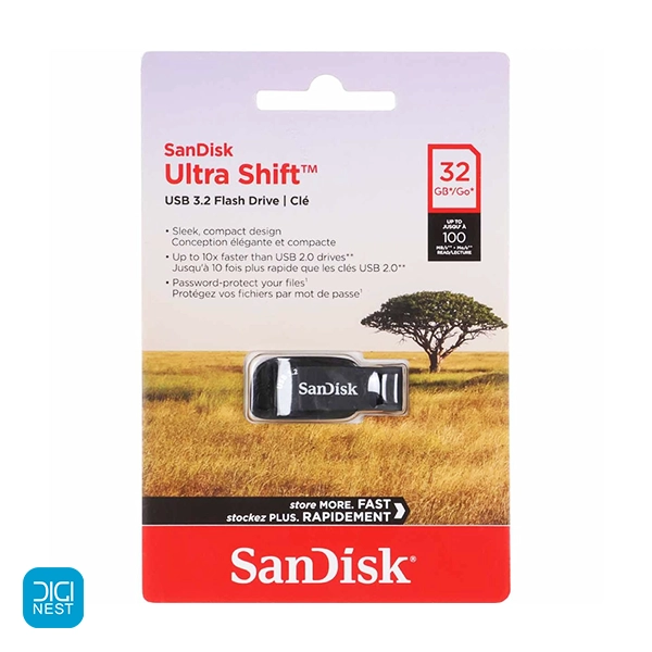 فلش مموری 32 گیگ USB3.2 سن دیسک مدل Ultra Shift