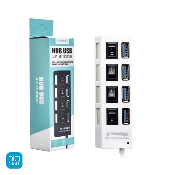 هاب یو اس بی 4 پورت ترکا مدل TREQA USB 2.0